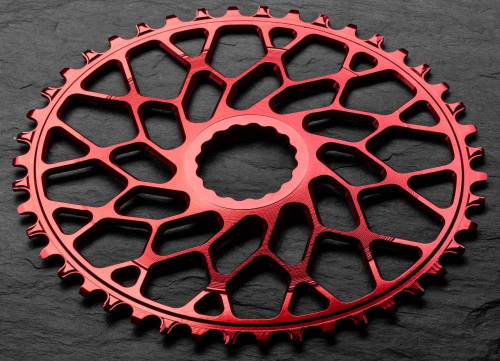 Absolute Black Singlespeed Blade 40T Oval Direct Mount Punainen