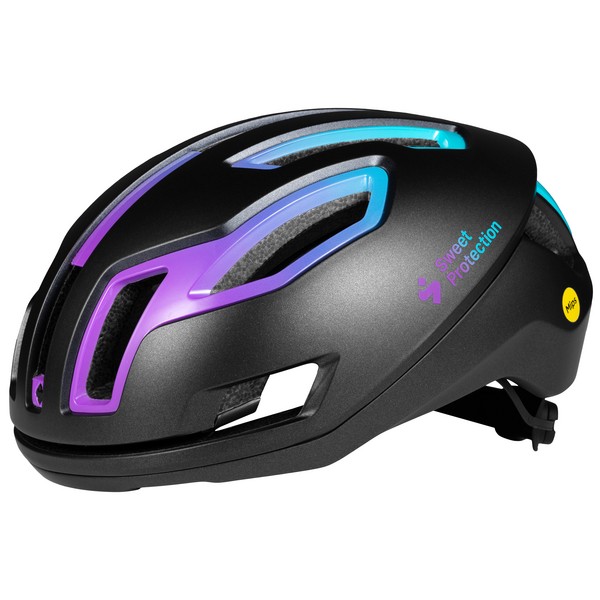 Sweet Protection Falconer 2Vi Mips -pyöräilykypärä Black Hyper Violet LTD
