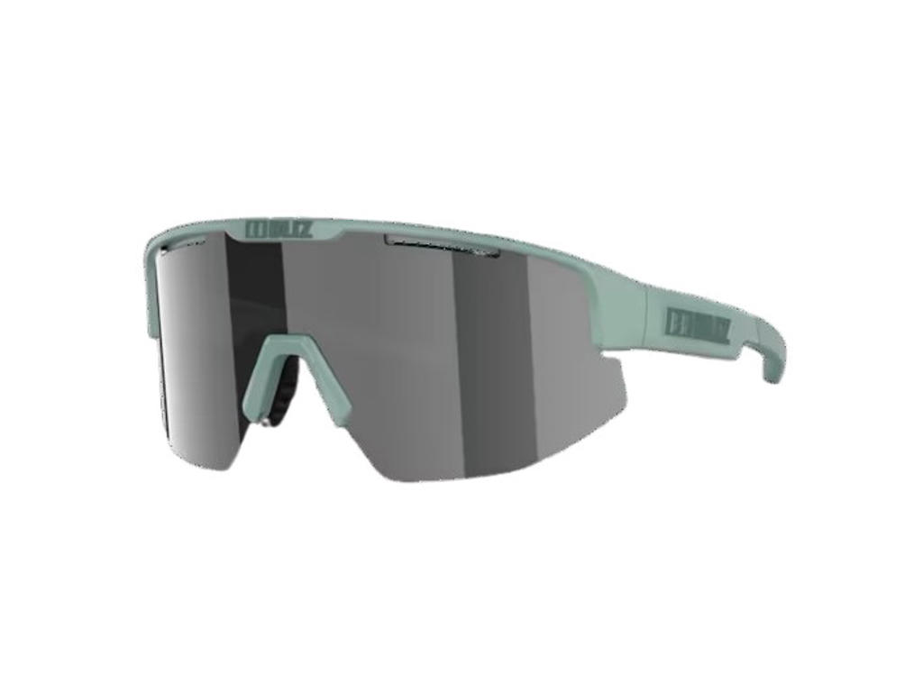 Bliz Matrix Medium (33) -pyöräilylasit Smoke Mirror Silver/Matte Green