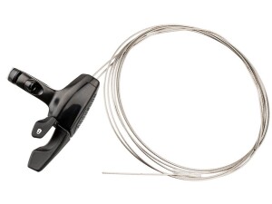 Rockshox OneLoc -kaukosäädin vasempaan pohjaan ja oikeaan yläosaan.