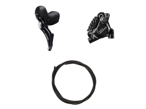 Shimano 105 STI- ja hydraulinen jarrusarja small vasen musta ST-R7025L ja BR-R7070F