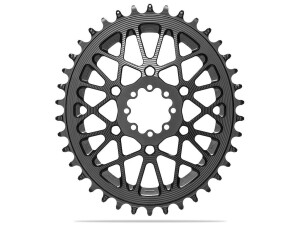 AbsoluteBlack ovaali eturatas 40T 8-pulttinen SRAM AXS musta