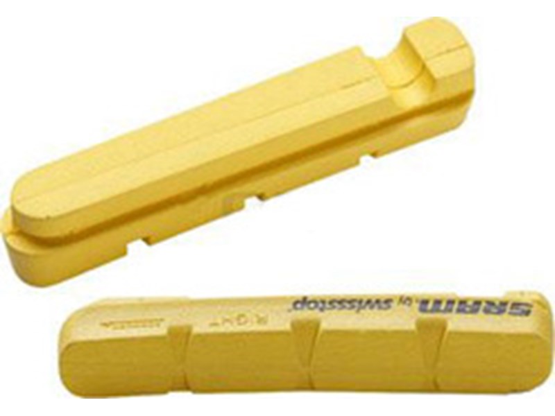 SRAM / Swissstop keltaiset nastat Carbon-levyihin.